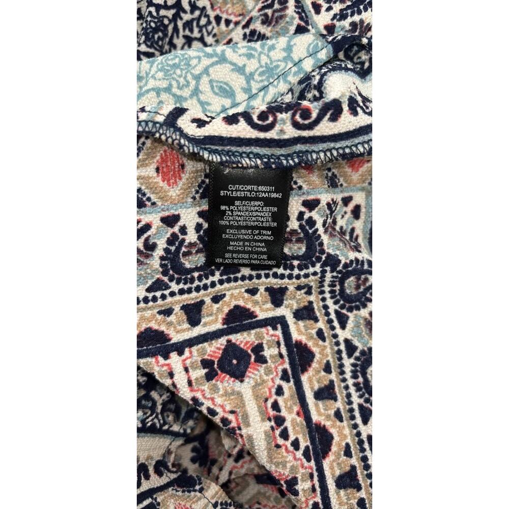 Signature Studio Boho Patchwork Floral Dress XL C… - image 4